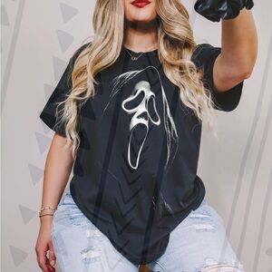 Black Graphic Halloween Tshirt XS-3X